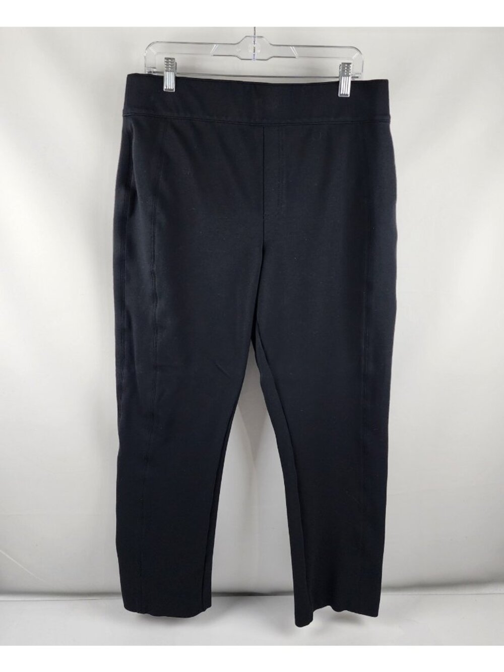Spanx Pants Womens 1X Black Perfect Pants Ponte Slim Straight Pants (34x30)